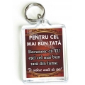 Breloc mesaj Pentru cel mai bun tata din lume